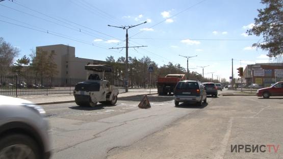Ремонт дорог в Павлодаре временно приостановили